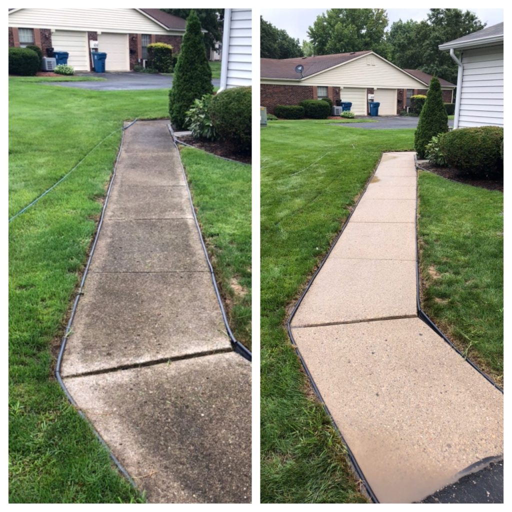 Clean sidewalk deals without pressure washer