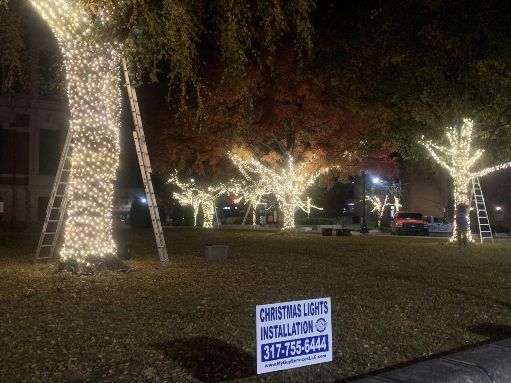 Commercial Christmas Light Installation My Guy Services Indianapolis
