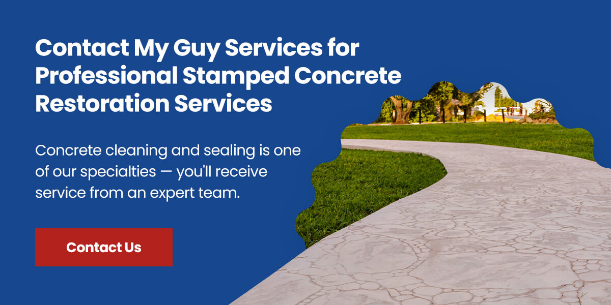 Contact My Guy Services for Professional Stamped Concrete Restoration Services