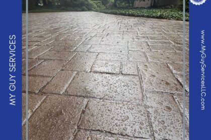 Concrete driveway in Franklin, Indiana after professional sealing by My Guy Services