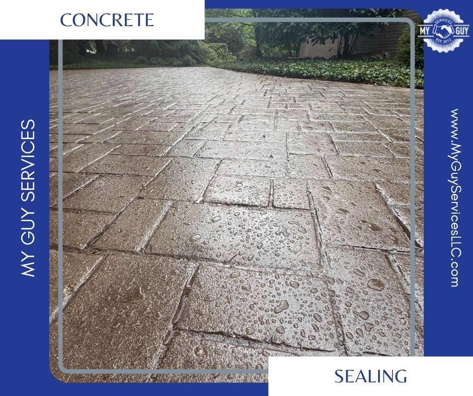 Concrete driveway in Franklin, Indiana after professional sealing by My Guy Services