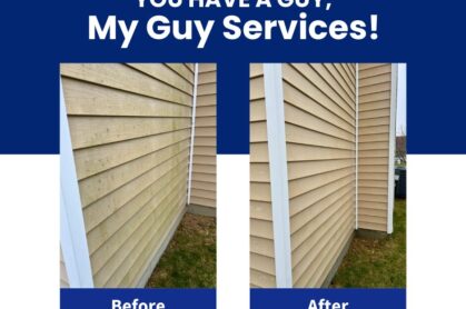 Soft washing vinyl siding in Fishers, IN”