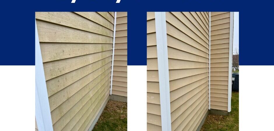Soft washing vinyl siding in Fishers, IN”