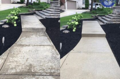 Fall home cleaning in Noblesville with gutter, siding, and driveway maintenance by My Guy Services